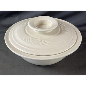Vintage‎ Kira Fournier Designs Yunnan Steam Pot Off White Glazed Ceramic Rare